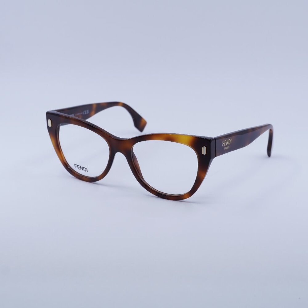 🕶️ New Fendi FE50086I 053 Eyeglasses - Shiny Havana Frame